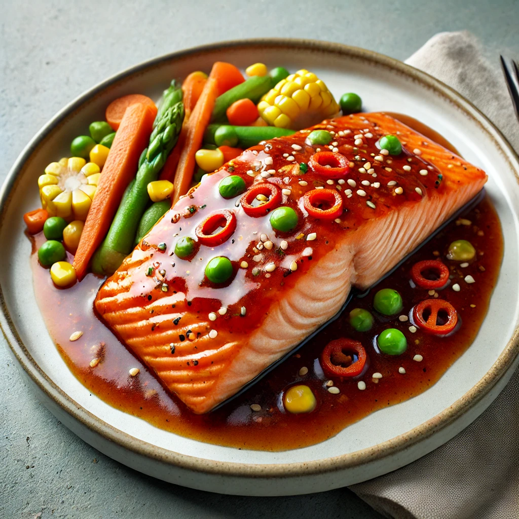 Bang Bang Salmon and Rice +